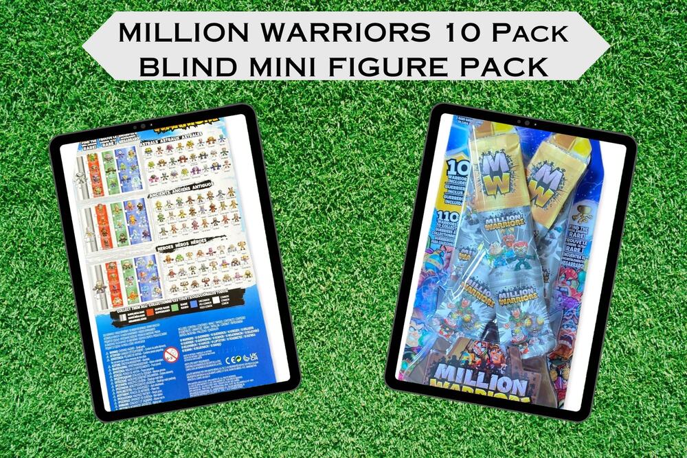 Lot of 2 Million Warriors 10 Pack Blind Mini Figure Pack
